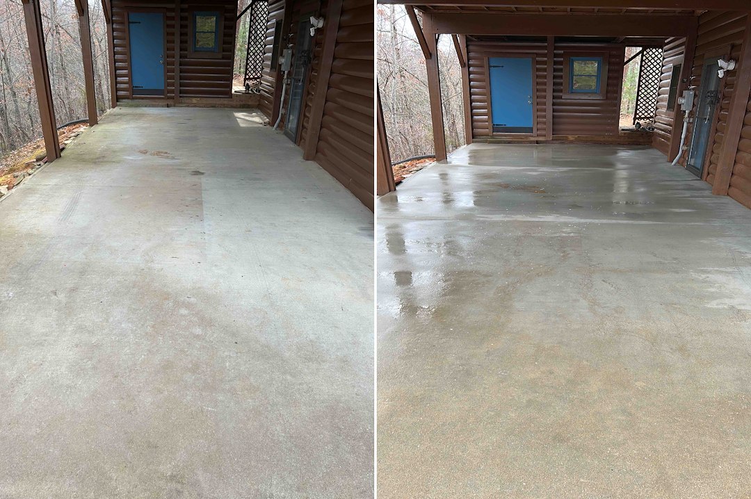 Driveway Cleaning & Paint Overspray Removal in Lake Lure, NC